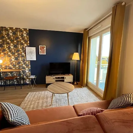 Dahlia, Appt Cosy Avec Parking Et Balcon 아파트 캉